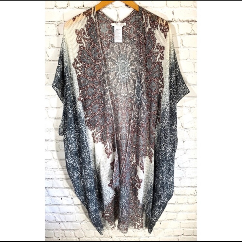 Subtle Luxury Mixed Media Kimono